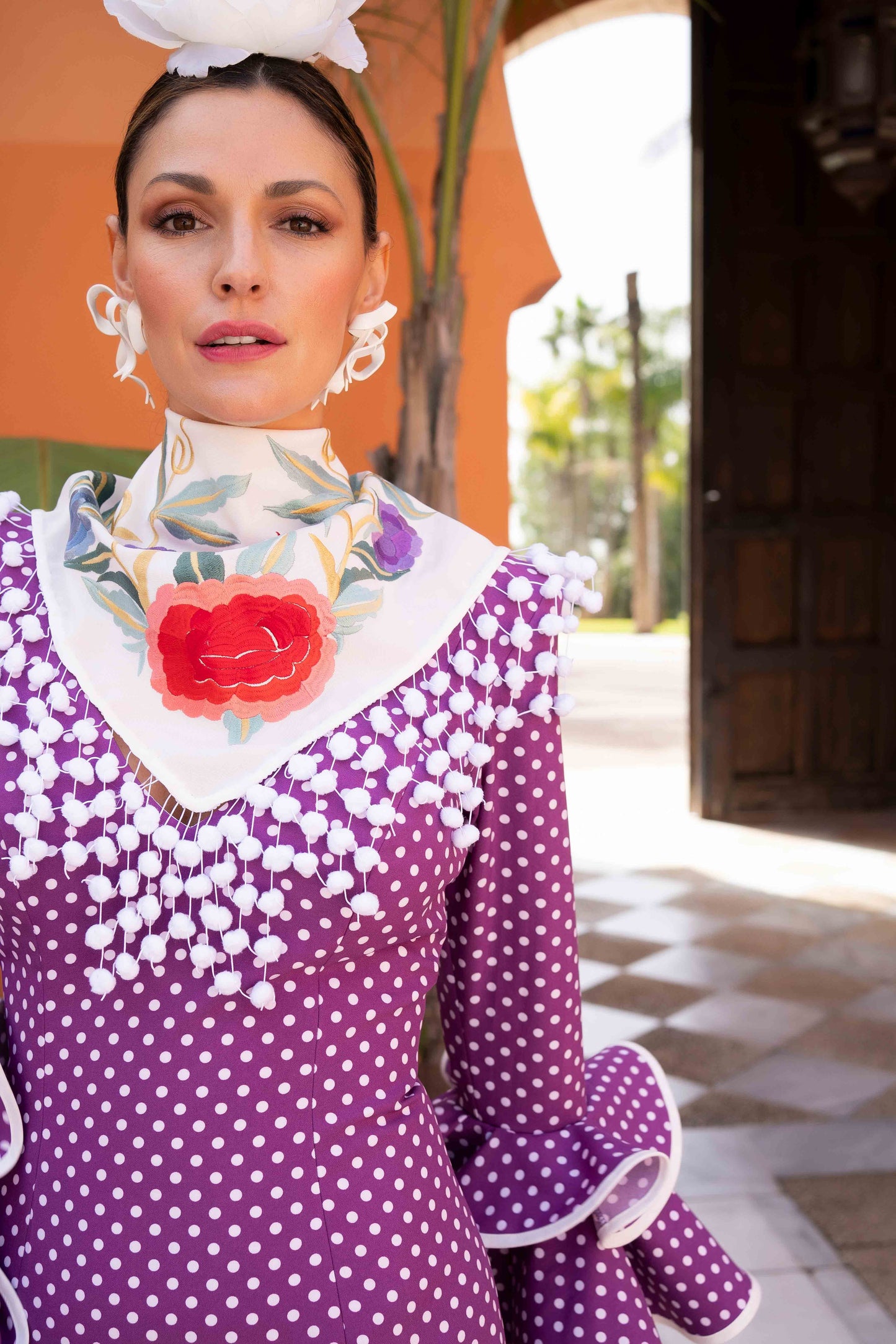Vestido Sofía morado L/Bco pequeño