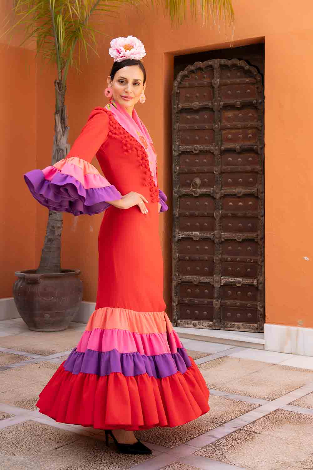 Vestido Carmen rojo