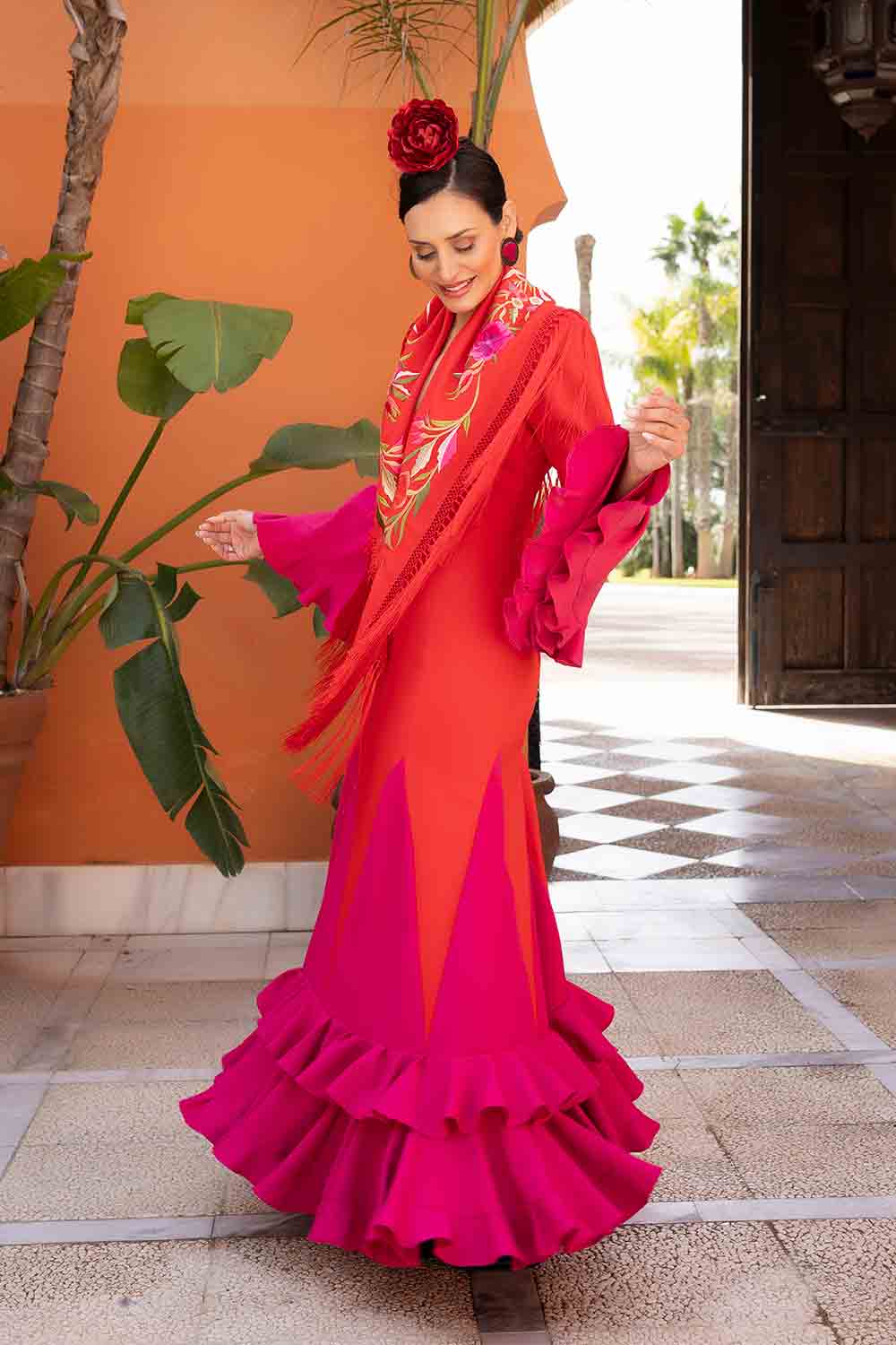 Vestido Rocío rojo