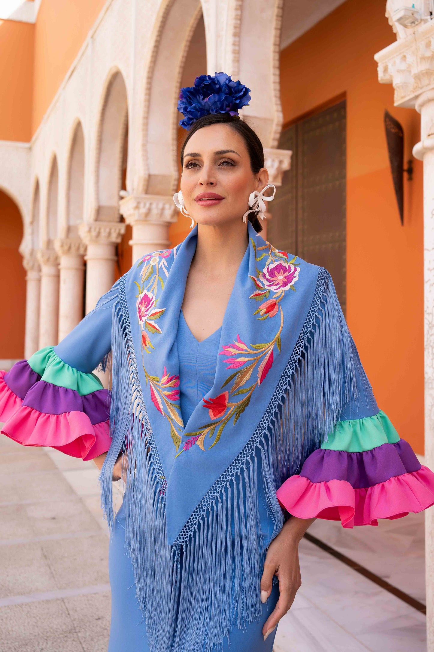 Vestido Carmen azul