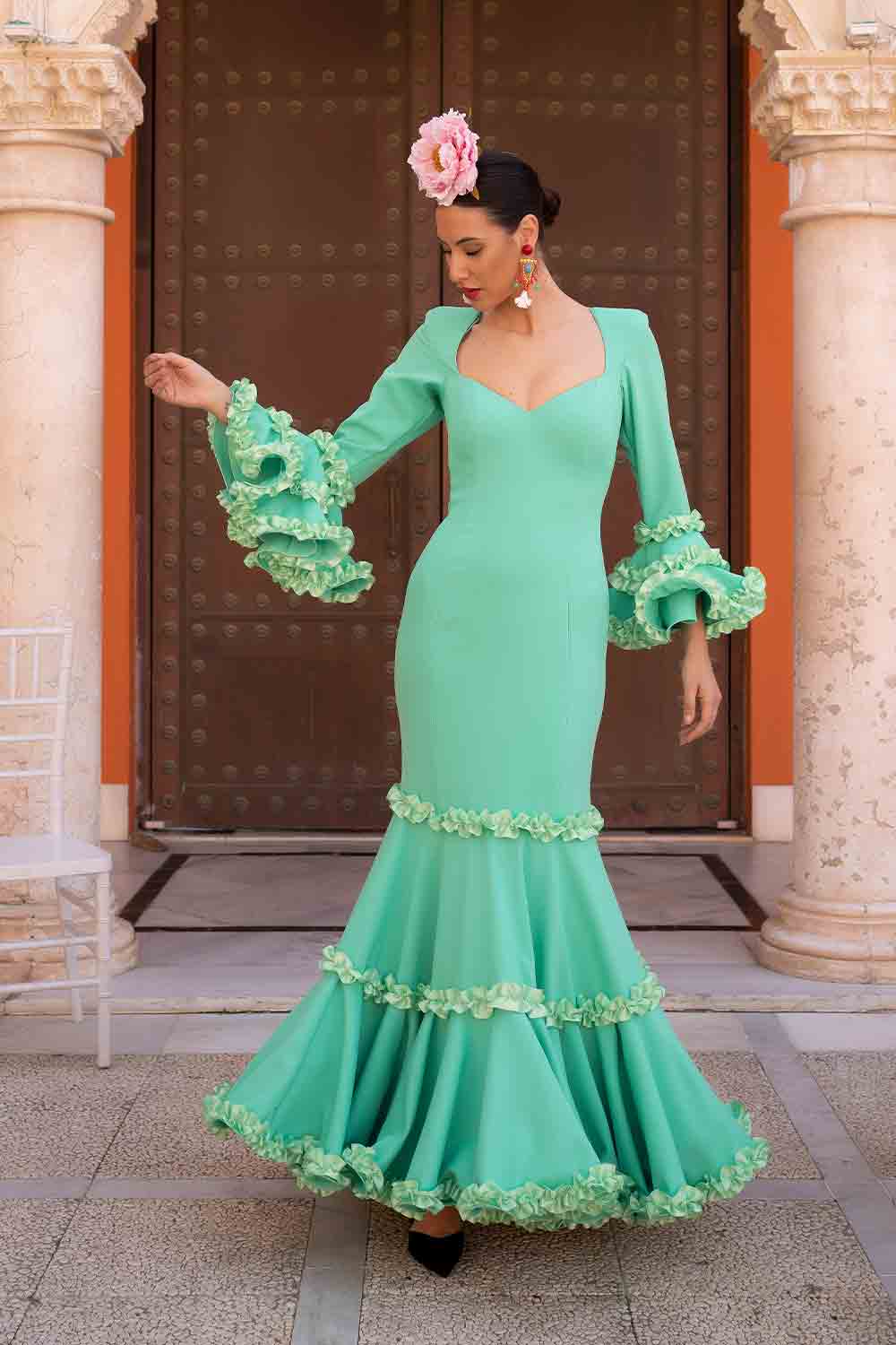 Vestido Lola verde agua