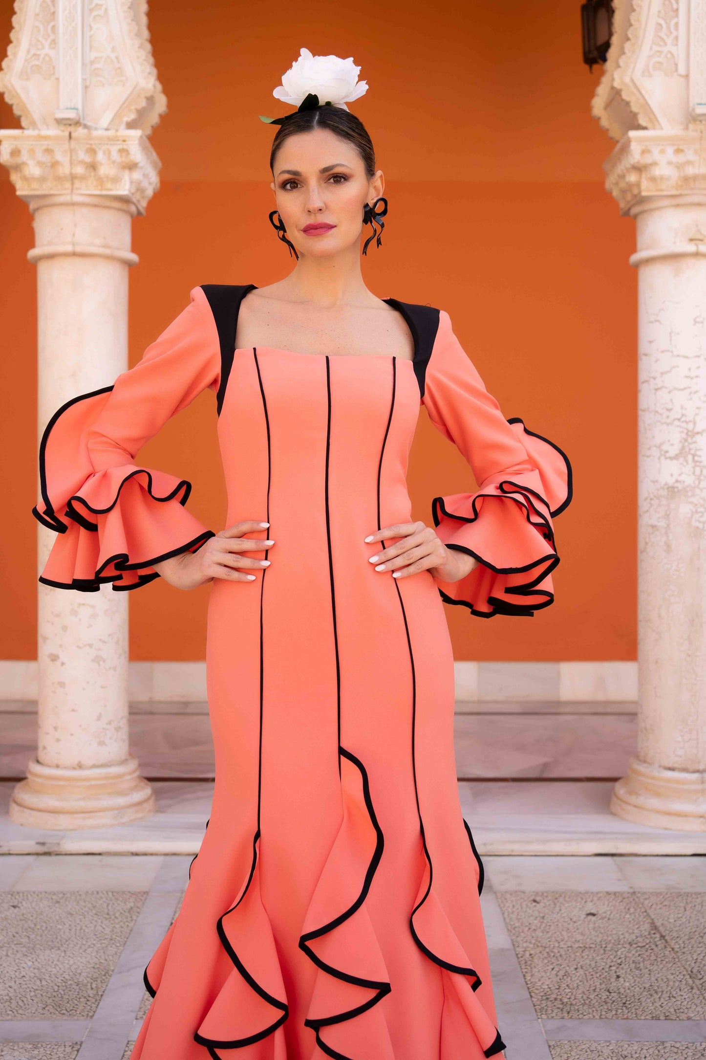 Vestido Lucía coral