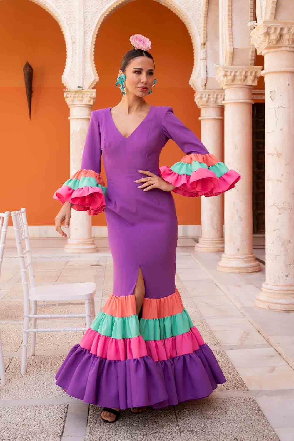 Vestido Carmen morado
