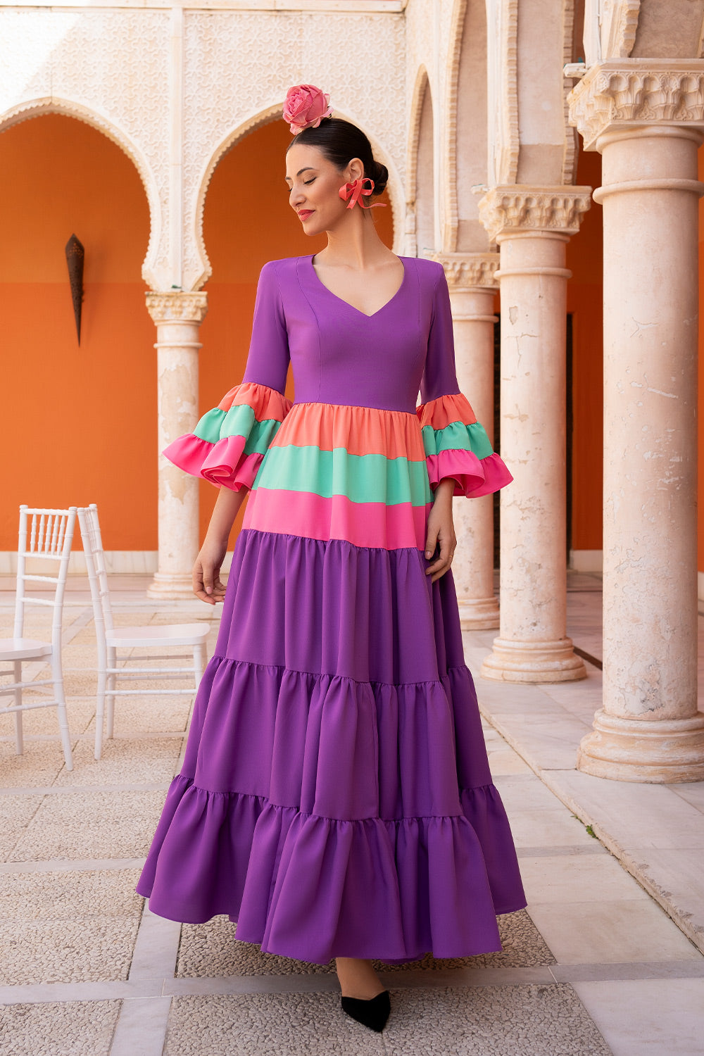 Vestido Cayetana morado
