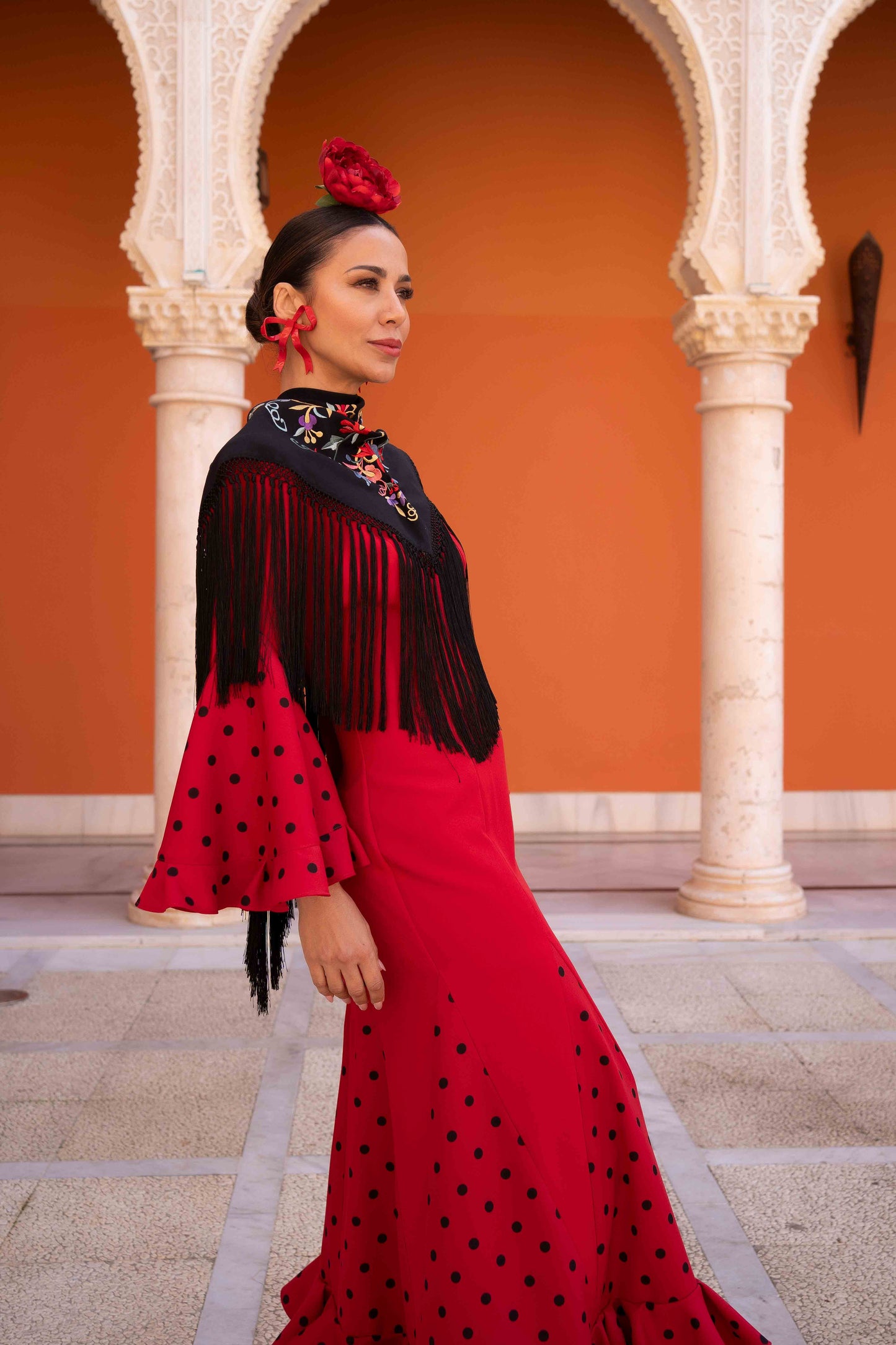 Vestido Rocío rojo