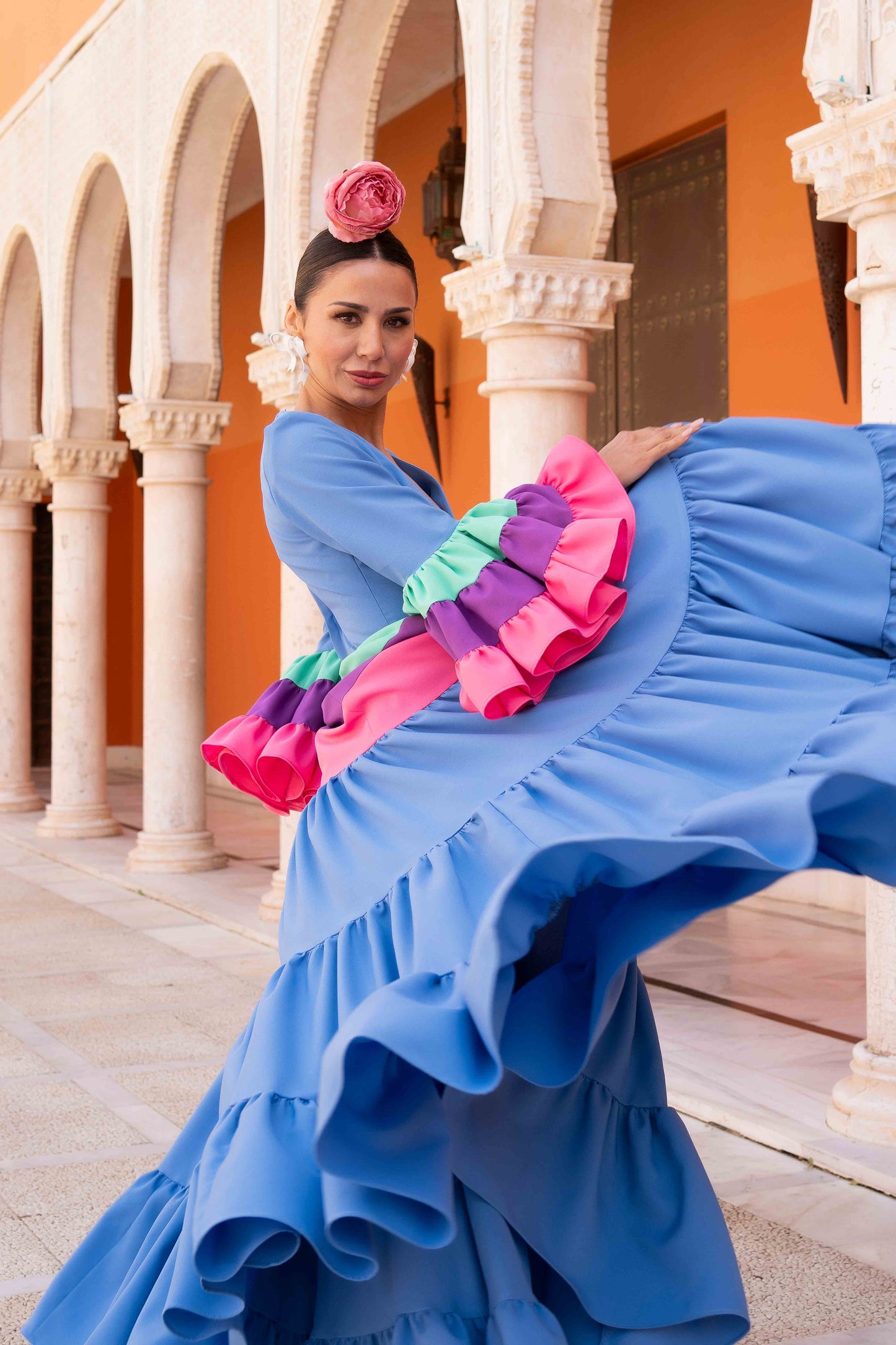 Vestido Cayetana azul