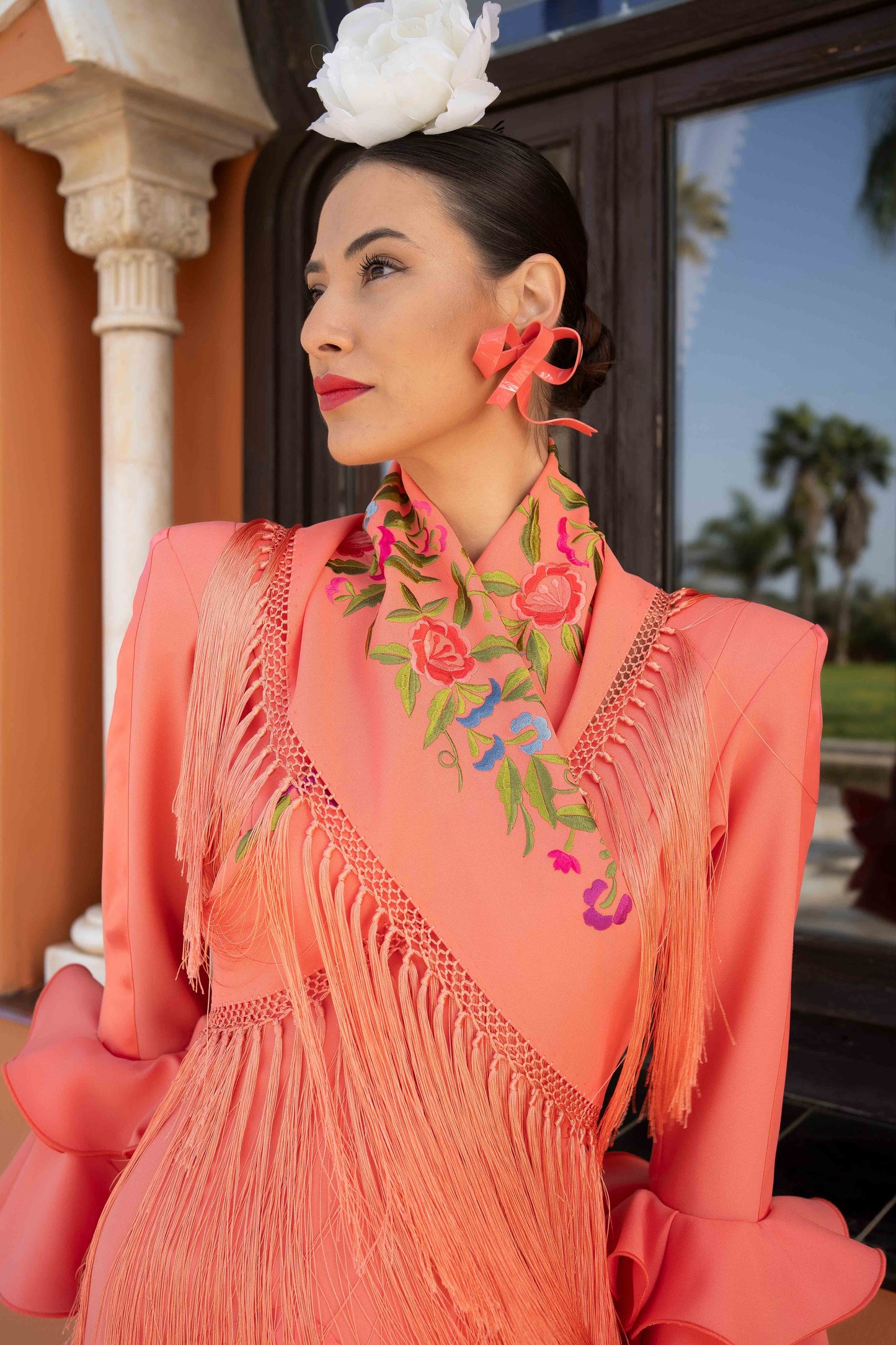 Vestido Gala coral