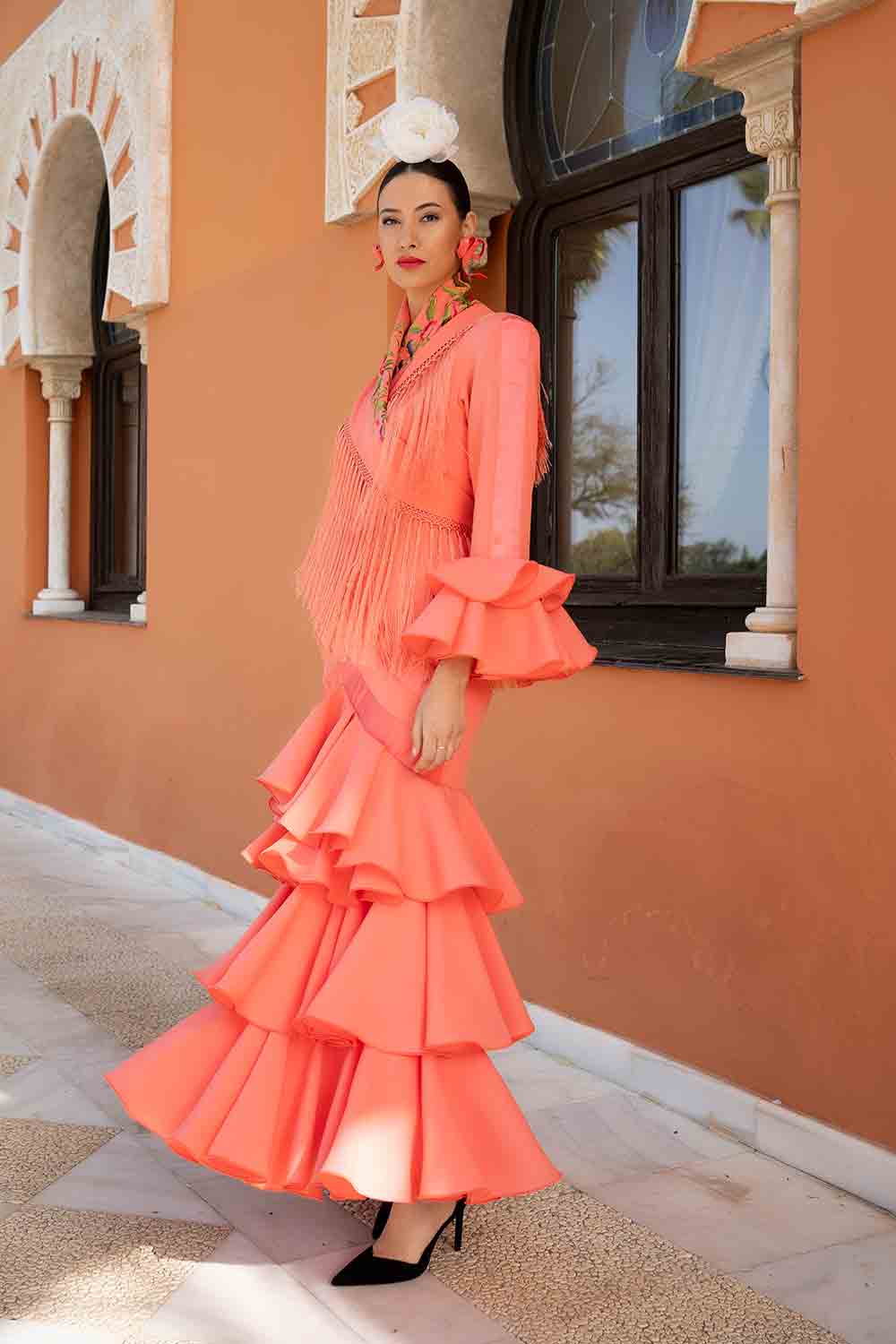 Vestido Gala coral