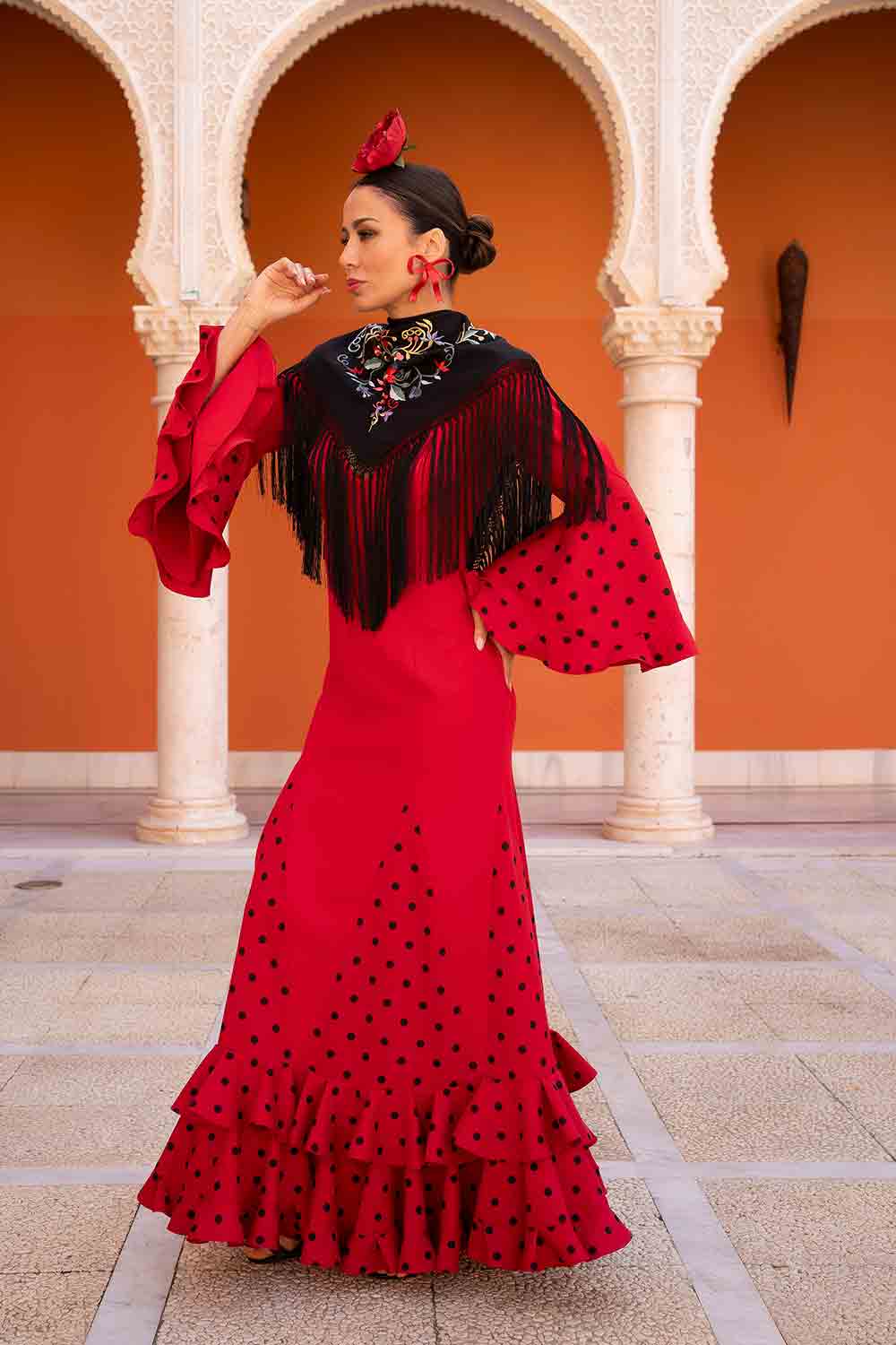Vestido Rocío rojo