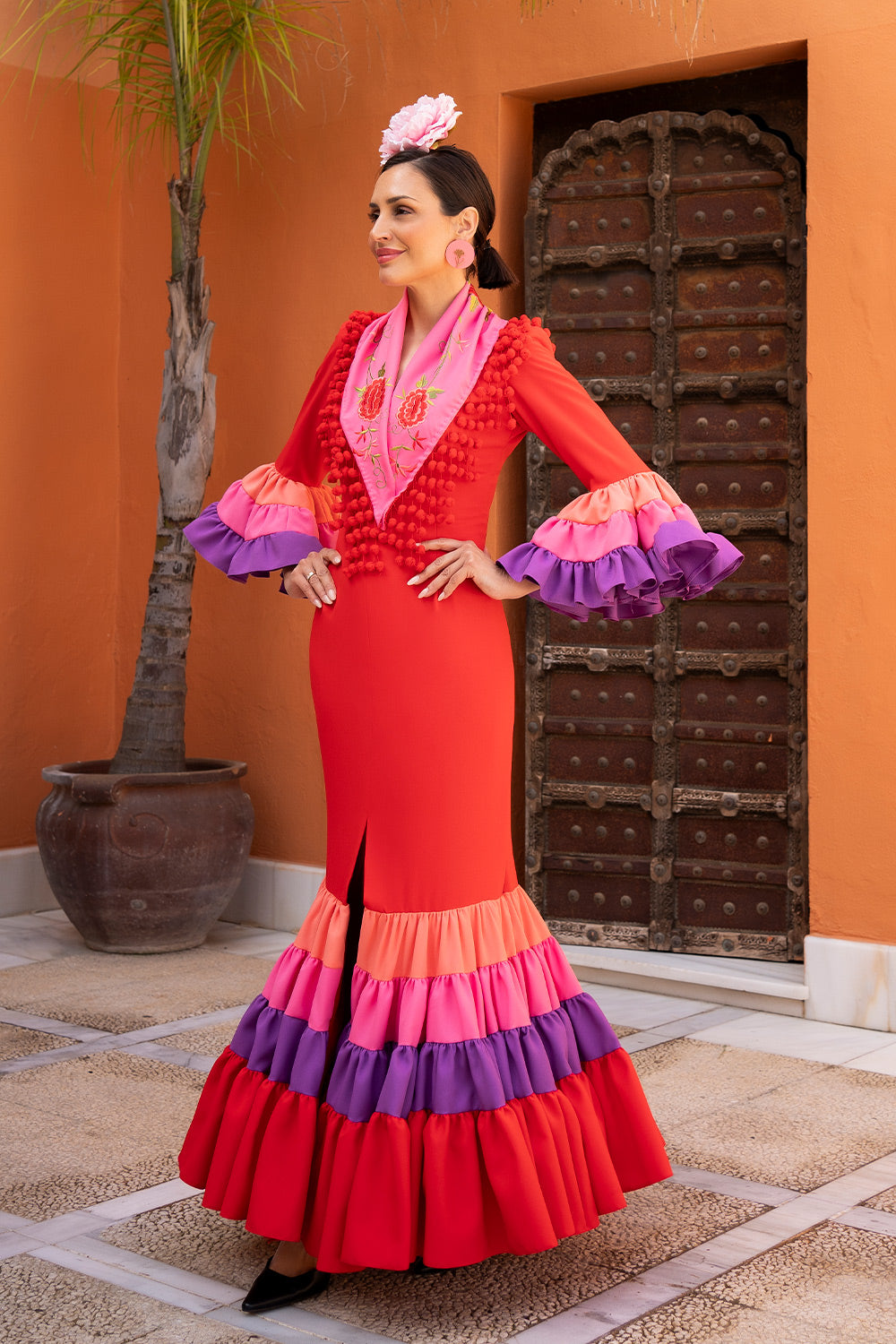 Vestido Carmen rojo