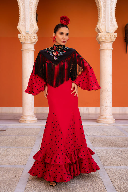 Vestido Rocío rojo