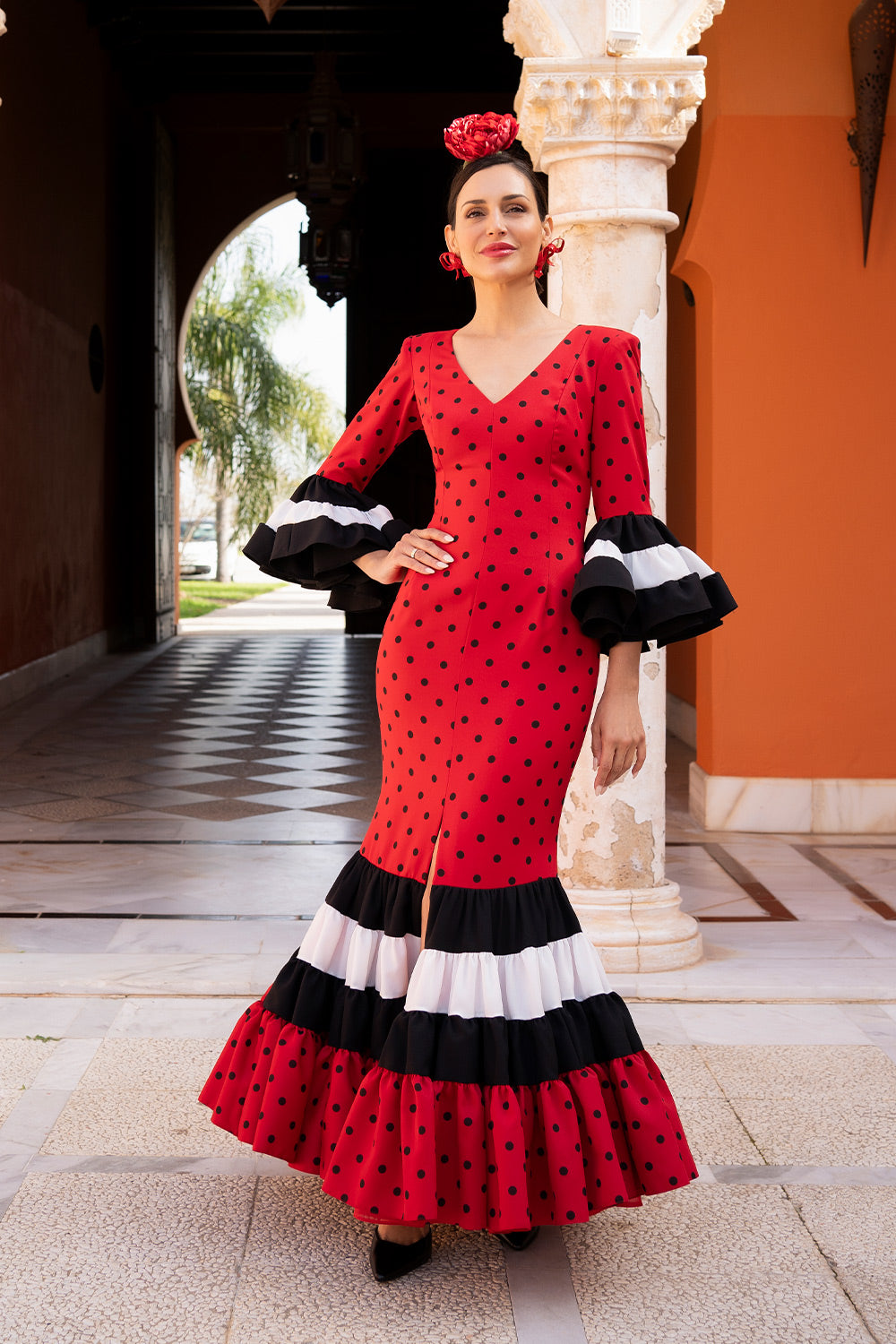 Vestido Carmen rojo